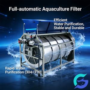 Système <span class=keywords><strong>RAS</strong></span> direct usine : Filtre à tambour rotatif SS à nettoyage automatique pour la purification de l'eau des étangs de poissons et de crevettes - Product Image 1