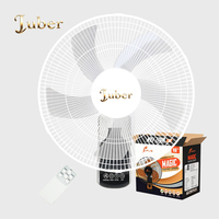 Ventilateur mural télécommandé durable de 16 pouces, ventilateur électrique de refroidissement 50W haute vitesse pour bâtiments commerciaux