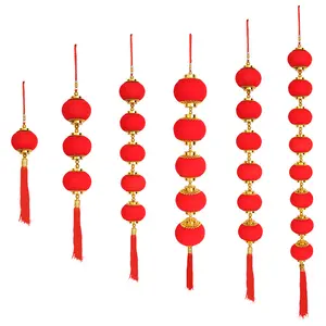 Lanterna pendurada no ano novo, decoração para comemoração do dia novo estilo chinês para áreas externas primavera festival decorações