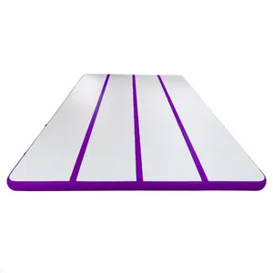 Оптовая продажа фиолетовый 4 м x 4 м квадратный воздушный трек тренажерный зал