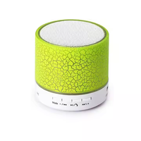 Mini haut-parleur sans fil portable USB avec LED, son stéréo, boîte à musique pour fête, lecteur audio radio, microphone à chargement USB