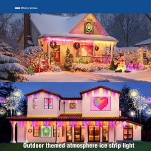 Lumières LED de Noël colorées pour les toits des maisons, lampe décorative pour les toits des maisons - Product Image 5