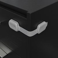 Verrous de sécurité pour enfants Gaixie (lot de 12) - Loquets adhésifs multi-usages pour meubles, cuisine, sièges de toilettes