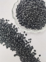 Granulés de plastique MDPE LLDPE vierges, granulés recyclés bon marché, masterbatch noir d'usine