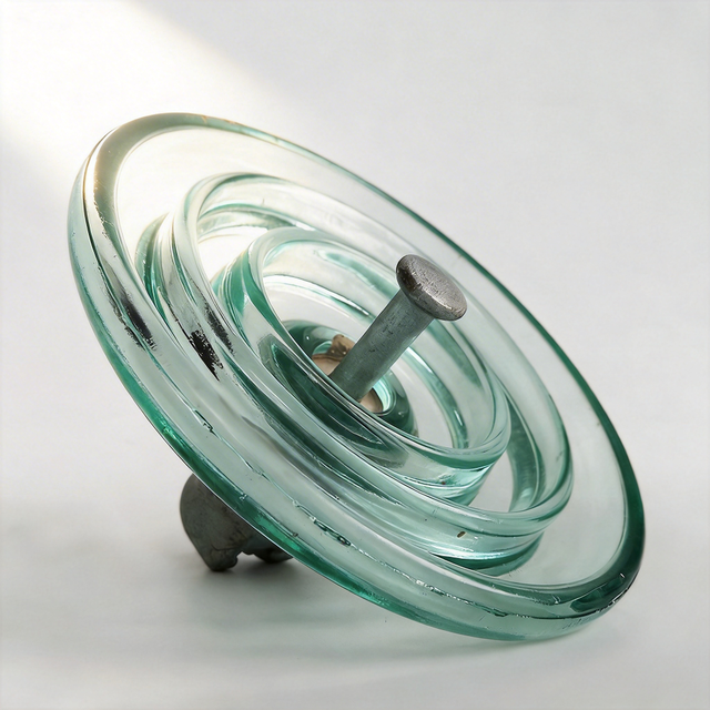 JS Green Glass Insulators U120B High Voltage 10kV 120kN Spherical Suspension Insulator with Wooden Case