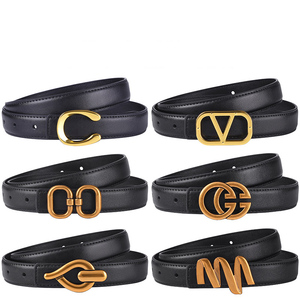 <span class=keywords><strong>Ceinture</strong></span> pour <span class=keywords><strong>femme</strong></span> en alliage fin doré antique, avec <span class=keywords><strong>boucle</strong></span> personnalisée, style professionnel, haut de gamme, décorative simple, largeur 2,3 cm, polyvalente pour robe - Product Image 2