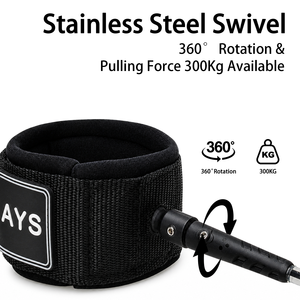 Laisse de SUP enroulée de 7 mm, 6 à 9 pieds, sangle de cheville rembourrée anti-emmêlement à <span class=keywords><strong>d</strong></span>égagement rapide, 6 couleurs vives pour le paddle et le <span class=keywords><strong>surf</strong></span> - Product Image 3