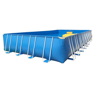 Piscines à poissons <span class=keywords><strong>hors</strong></span> <span class=keywords><strong>sol</strong></span> en gros d'usine Grand aquarium rectangulaire en PVC pour l'extérieur <span class=keywords><strong>Piscine</strong></span> structurée et accessoires - Product Image 2