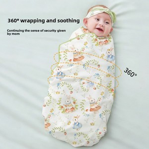 Venta al por mayor <span class=keywords><strong>de</strong></span> fábrica/OEM: Manta para envolver bebés <span class=keywords><strong>de</strong></span> algodón Clase A, saco <span class=keywords><strong>de</strong></span> bebé individual transpirable, toalla envolvente antiescape para recién <span class=keywords><strong>nacidos</strong></span>. - Product Image 2