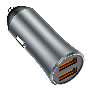 Cargador de Coche Doble USB <span class=keywords><strong>2023</strong></span> a <span class=keywords><strong>Precio</strong></span> Competitivo, Adaptador de 12v 24v de Aluminio, Cargador Rápido para Teléfono Móvil con Encendedor de Cigarrillos - Product Image 4