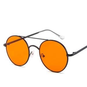 UNOC <span class=keywords><strong>2022</strong></span> Lunettes de soleil rondes pour femmes Lentille colorée à la mode avec monture en métal doré ou argenté Lunettes de soleil à la mode - Product Image 6