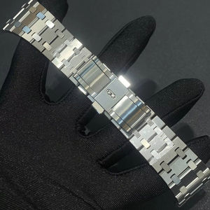 Correa de reloj CNC personalizada de lujo RLX/PP-Pulsera de acero inoxidable CNC de alta calidad con incrustaciones de diamantes, 15703/15710 - Product Image 2