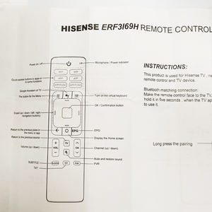 Télécommande pour Hisen ERF3I69H 55RG 50RG LCD 4K <span class=keywords><strong>TV</strong></span> avec télécommande vocale pour VU UHD Smart LCD LED <span class=keywords><strong>TV</strong></span> - Product Image 6