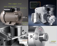 Moulin à épices QDMECH en acier inoxydable avec moteur entièrement en cuivre, machine à moudre le café en poudre