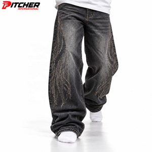 Jeans de Pierna Ancha Personalizados para Hombre, Jeans de Pierna Ancha al por Mayor para Hombre, Jeans de Pierna Ancha, Marca Privada para Minoristas de EE. UU. - Product Image 1