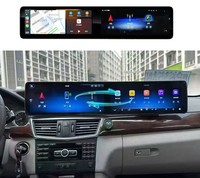 Reproductor de DVD para Auto Doble de 12.8 Pulgadas, Radio Android con Pantalla Táctil, Navegación GPS, Carplay para Mercedes Benz Clase E W212 2009-2016