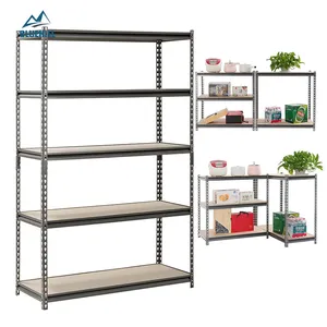 Z Beam Warehouse Rivet System Boltless Steel Shelving Metal Rack Shelf