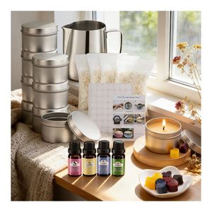 Soy <b>Wax</b> <b>Candle</b> Gift Set Luxury Jar Packaging Aromatherapy Blend for Boutique Seasonal Promotion Selection Display - Product Image 4