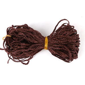 Vente en gros <span class=keywords><strong>Micro</strong></span> <span class=keywords><strong>Zizi</strong></span> fine boîte au crochet tresses torsadées tressage synthétique <span class=keywords><strong>Micro</strong></span> 3 brins extensions de tresses bouclées Starght - Product Image 3