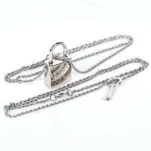 Collar con Candado de Pareja Chapado en Oro Vintage <span class=keywords><strong>Nana</strong></span> <span class=keywords><strong>Osaki</strong></span> Honjo Lotus con Cadena de Serpiente, Joyería de Aleación Desbloqueable de Moda, Nuevo Producto - Product Image 4