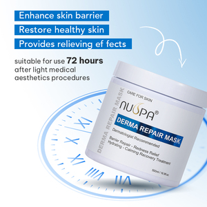 Masque facial hydratant et réparateur en crème, à base de beurre de karité naturel et d'huile de jojoba, 500 ml, vente en gros sous marque privée - Product Image 4