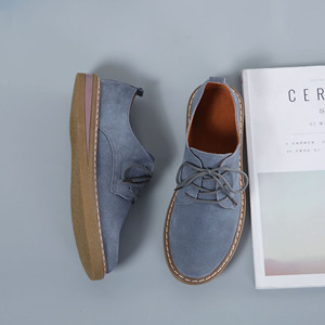 Espadrilles plates pour femmes et hommes, chaussures <span class=keywords><strong>en</strong></span> cuir véritable avec broderie, vente <span class=keywords><strong>en</strong></span> <span class=keywords><strong>gros</strong></span>, mocassins Harajuku à enfiler pour l'automne - Product Image 5