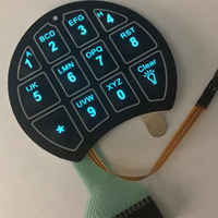Interruptor de Membrana de Circuito Flexible MBR con Bajo MOQ para Equipos de Telecomunicaciones, Teclado PET/PC, Montaje en PCB, Directo de Fábrica en Hebei