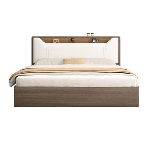 Cost Effective Eco-Friendly Custom Made <b>Single</b>/Double Solid Wood <b>Bed</b> Modern Small Apartment Hotel Bedroom Commercial Use Love - Product Image 6