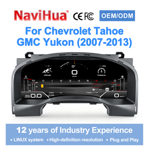 Tableau de bord numérique Navihua pour Chevrolet Tahoe/Suburban/GMC 2007-2013, système Linux, cockpit virtuel, écran LCD - Product Image 1