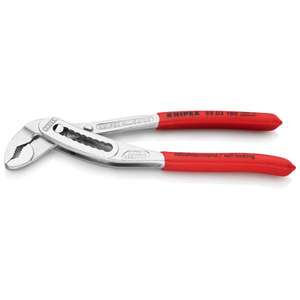 KNIPEX-Alligator 88 03 250®Pince à pompe à eau chromée, poignées avec revêtement en plastique antidérapant PINCES ET COUPE - Product Image 1