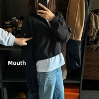 Ensemble 2 pièces Alogant pour femme : veste d'été unie à demi-zip, col montant, coupe ample sportive et décontractée, UPF30, en coton, avec short au-dessus du genou