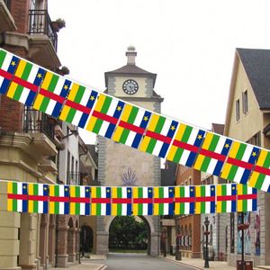 Wholesale 5.5x8 Inches the Central African Republic String Bunting <b>Flags</b> for Indoor and Outdoor Decoration(20pcs/set) - Product Image 3