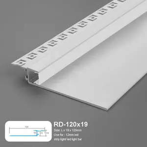 Kunden spezifische einfache Atmosphäre LED-Beleuchtungs streifen Licht Decke Free Embedded Reflector Slot für Innen büro