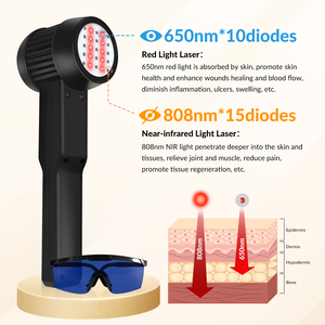 Appareil de thérapie laser froid à lumière rouge de classe 4 fiable pour l'arthrite rhumatoïde, les douleurs musculaires, les tensions et les douleurs au genou - Product Image 2