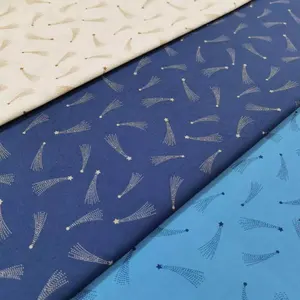 New classic meteor little star pattern fabric 100% organic cotton woven printed poplin fabric for shirt dress sleepwear