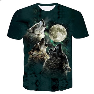 <b>Animal</b> Wolf 3D Printed T-shirt From <b>Men</b> Digital Printing Tshirt Graphics Clothing All Over Print Tees Casual Oversized T Shirt - Product Image 4