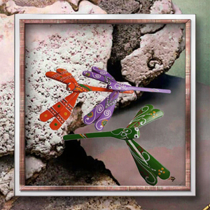 Sombrilla de Bambú con Libélula y Logotipo Personalizado de Alta Calidad Guansen, Hecha a Mano, con Temática de Amor, Recuerdo de Boda, Artesanía, Gran Venta - Product Image 3