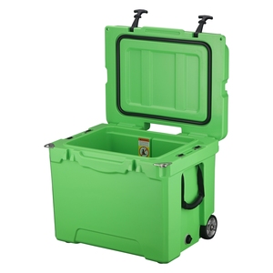 Glacière rigide rotomoulée 42QT avec roues et poignée télescopique, glacière portable robuste pour le camping en plein air - Product Image 6