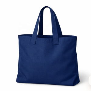 <b>Navy</b> Blue Canvas Tote <b>Bag</b> Large-Open Top-Soft Handle-Reusable Shopping <b>Bag</b> Minimalist-Newest Hot Sale Women Summer - Product Image 1