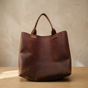 Sac à bandoulière pour femme en cuir de buffle 100% original, fermeture éclair souple, grande capacité, imperméable, écologique, tendance - Product Image 2