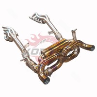 Sistema de Escape Valvetronic Vortex Titanium para Lamborghini Huracan EVO STO, Color Dorado, con Colectores de Igual Longitud, Sistema Completo