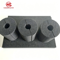 Bloc d'isolation en verre cellulaire moderne noir de 150 mm, anti-corrosion, pour la construction de pipelines souterrains