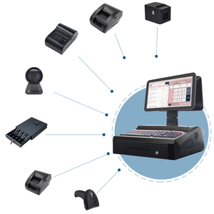 15.6 Inch Pos Wholesale System <b>Set</b> <b>Pc</b> W-inDows Cash Register Restaurant Dual Touch Screen Systems K11 Dual-Core Processor Enhanc - Product Image 1