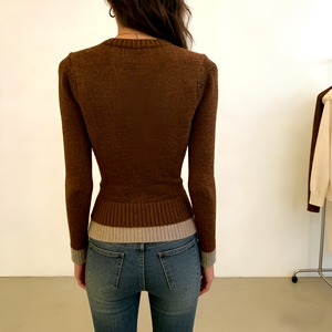 Autumn Winter Ladies Button Loose Knitted <strong>Cardigan</strong> Breathable Warm <strong>Crochet</strong> Flower Elegant Sweater for <strong>Women</strong> - Product Image 2