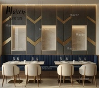 Ensemble de table et de chaises de restaurant en marbre vert velours moderne de qualité supérieure, canapé, banquette, mobilier pour café