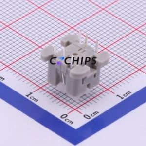 TM-006-D1-03 Tactile Switch Through hole Component (THT) Switch Single Pole Single Throw Rectangle Button 2.6N 11mm - Product Image 2