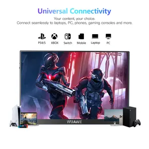 High Quality 16inch Portable Monitor For Laptop 1200P/2.5K 16inch PC Display IPS LCD FHD Gaming External Second Computer Screen