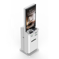 Scanner de passeport Machine d'impression de carte d'embarquement Kiosque d'enregistrement d'hôtel en libre-service de 32 pouces Kiosque de paiement en espèces Imprimante thermique