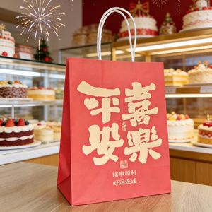 Factory Custom Brown Kraft Paper Twisted Handle Shopping <b>Small</b> Carrier Bag - Product Image 5