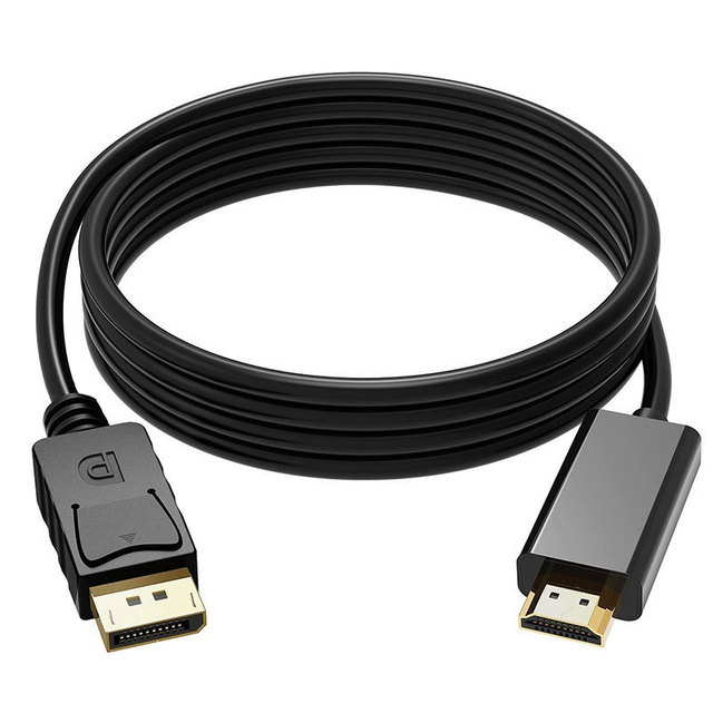 DisplayPort Cable with 4k HDR 60Hz Gold Plated hdmi to DP Cable for Video Pc Laptop Tv 1.8m 3m